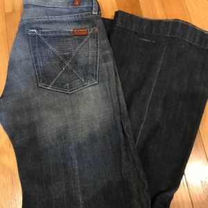 7FAMK dojo like new jeans size 28 x31